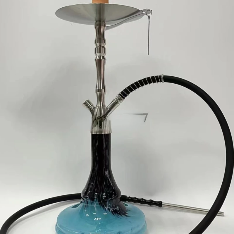 High quality large stainless steel double tube single tube Arab hookah complete set Hookah shisha