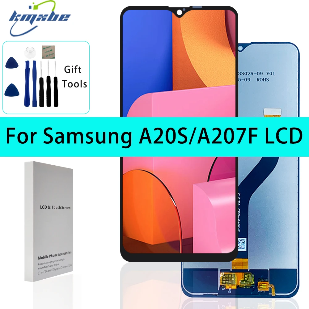 6.5 "Di Alta Qualità Per Samsung Galaxy A20S A207F A2070 Lcd Touch Screen Digitizer Assembly Parti Di Ricambio Per Display A207M