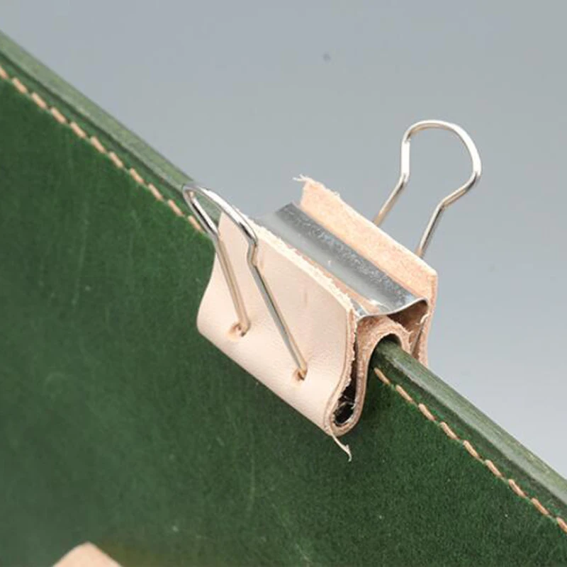 가죽 고정 클립, DIY 바인더 가죽 바인더, 야채 무두질 가죽 더브테일 클립