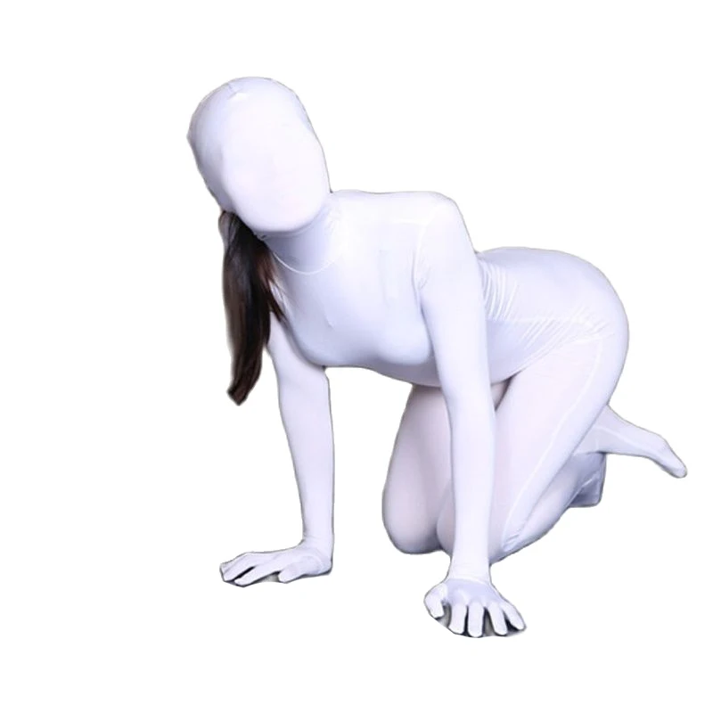 Separated Fingers One Piece Tights Bodysuit Full Coat Zentai Spandex Bodystocking Unitard Rompers Jumpsuit Cosplay Stage Costume