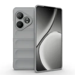 Soft Silicone TPU Skin - Friendly Phone Bumper Case Cover - Realme GTNeo 6SE (LightGrey)