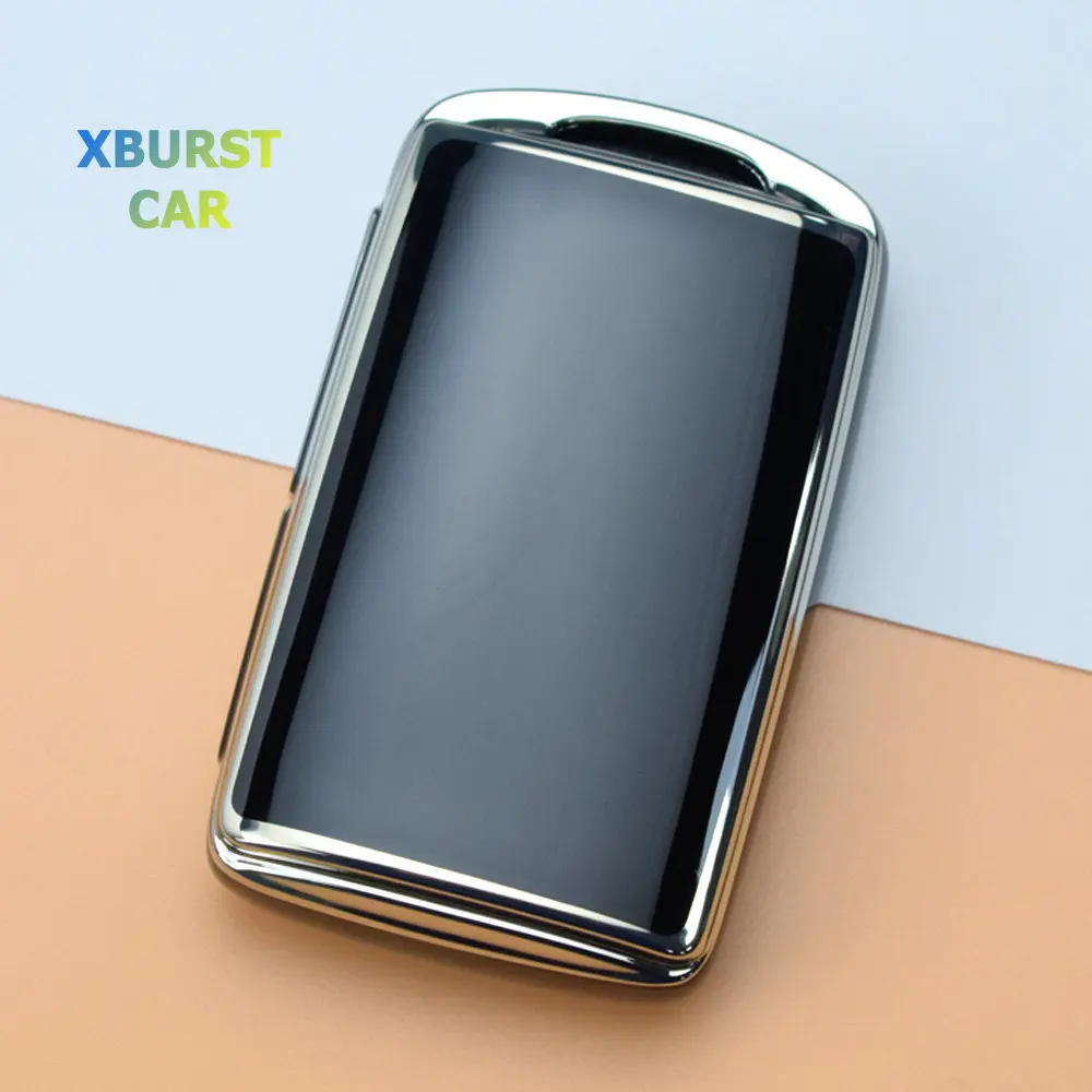 Ontto Custodia TPU Per Chiavi Mazda – Cover Morbida Con Bordo Dorato, Portachiavi Incluso, Per Mazda 3, CX-5, CX-30, CX-8, CX-9, MX-5 (2019-2023), Verde B - 3