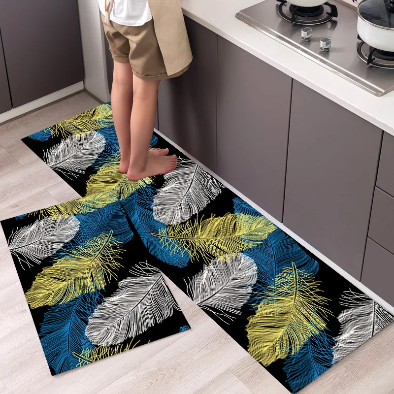 

Long Kitchen Carpet Rug Mats for Floor Bedroom Living Room Anti-slip Dirty-resistant Oil-absorbing Kitchen Entrance Doormat Rugs