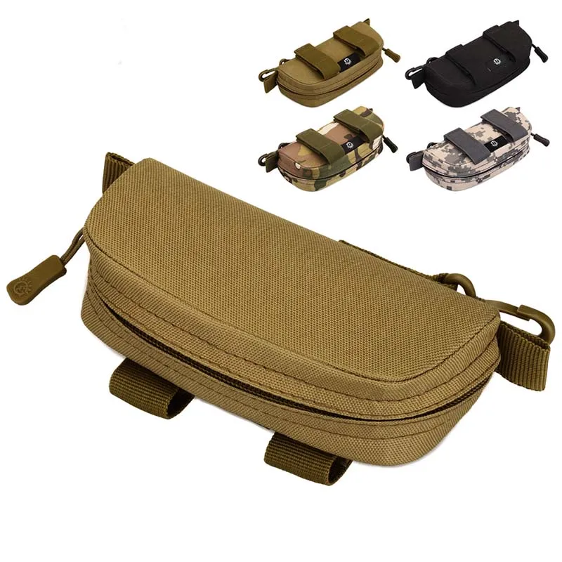 

Portable Outdoor Tactical Glasses Bag Camouflage Men Nylon Waist Belt Sunglasses Pack Eyeglasses Case Clutch Bag