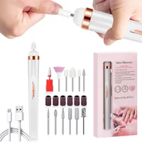 Electric Nail Drill Set Portable Quick Armor Removal Rechargeable Nail File for Acrylic Manicure Pedicure Polishing Tools 1