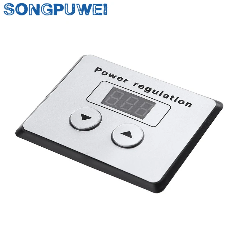 전압 조정기 AC 220V 4000W SCR 사이리스터 디지털 제어 SCR 전자 전압 조정기 속도 제어 조광기 온도 조절기