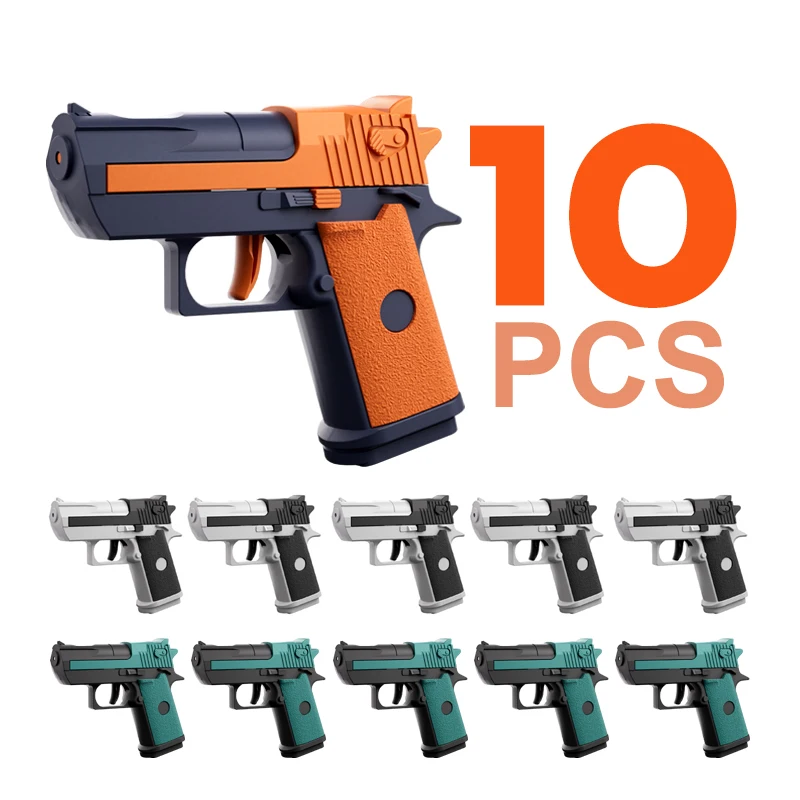 

10 PCS Wholesale Water Gun Toy No harmfulness Desert Eagle Pistol Non Electric 10 Meter Range High Pressure Beach Toys Adult