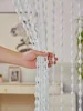 Curtains for white salon 1 X 2M tassel fringe bead string curtain for  bedroom living room divider and sheer wedding decoration 2