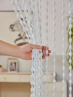 Curtains for white salon 1 X 2M tassel fringe bead string curtain for  bedroom living room divider and sheer wedding decoration 2