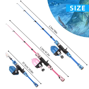 Kids Complete 1.2M/1.5M Telescopic Fishing Kit 1
