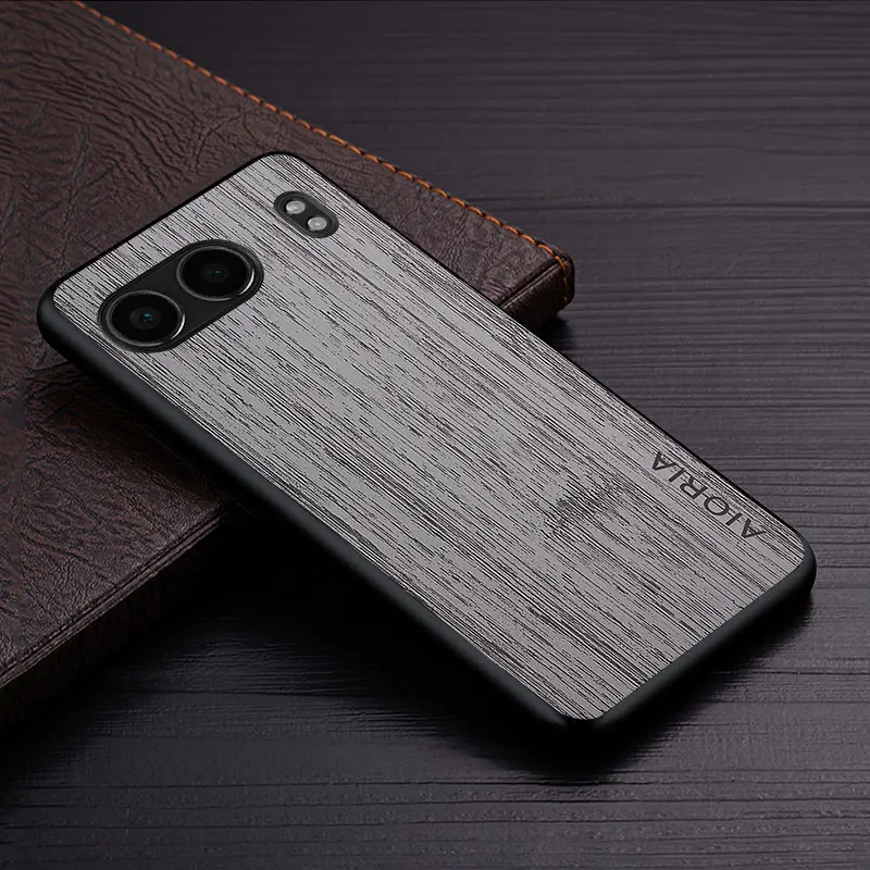 Luxury Bamboo Wood Pattern Leather Case - Premium Phone Cover
