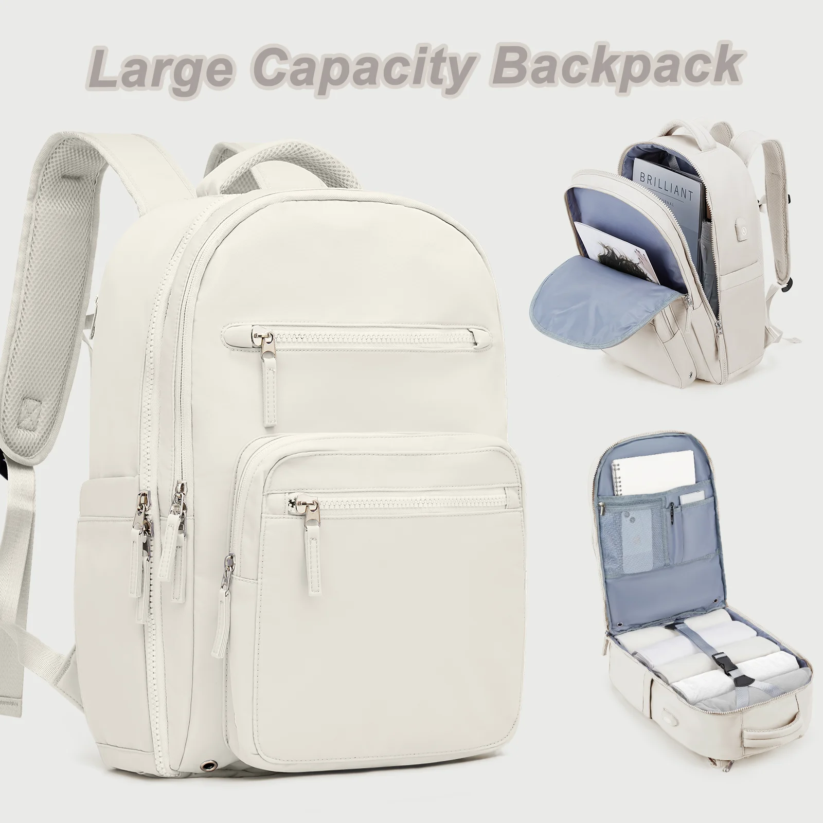 Backpack for Women and Men Overnight Weekend Bag Versatile College ...