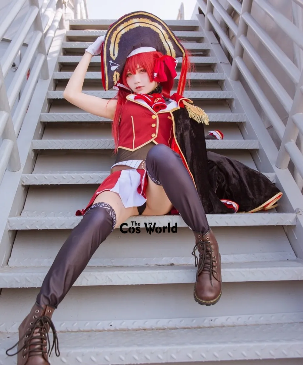 Virtual YouTuber Houshou Marine Outfits Anime Cosplay Costumes - Deutscher Produkttitel: VTuber Houshou Marine Cosplay Outfits 7