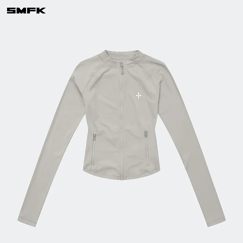 SMFK 퓨처 재킷, 스포츠 요가 쉐이핑 재킷, 여름 자외선 차단 야외 코트, 여성 캠핑 캐주얼 슬림 가디건 재킷