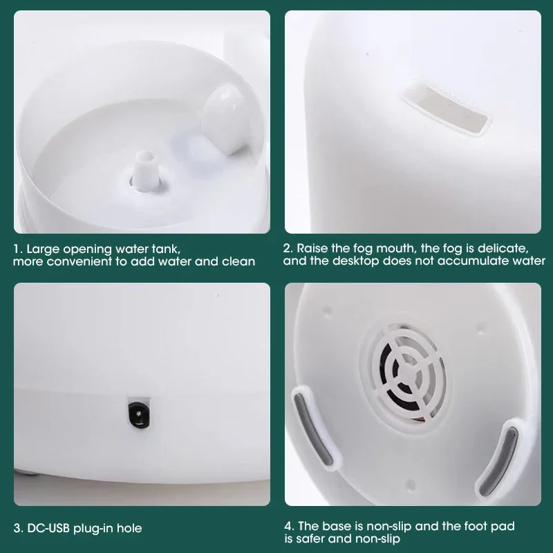 Home Mini Humidifier Car Humidifier 500ml Desktop Atomization Multi Functional Aromatherapy Oil Diffuser Home Car