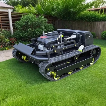 Customized Remote Control Lawn Mower 4-stroke High Torque Self-propelled Lawn Mower with Grass Collecting Bucket for Garden Use 1