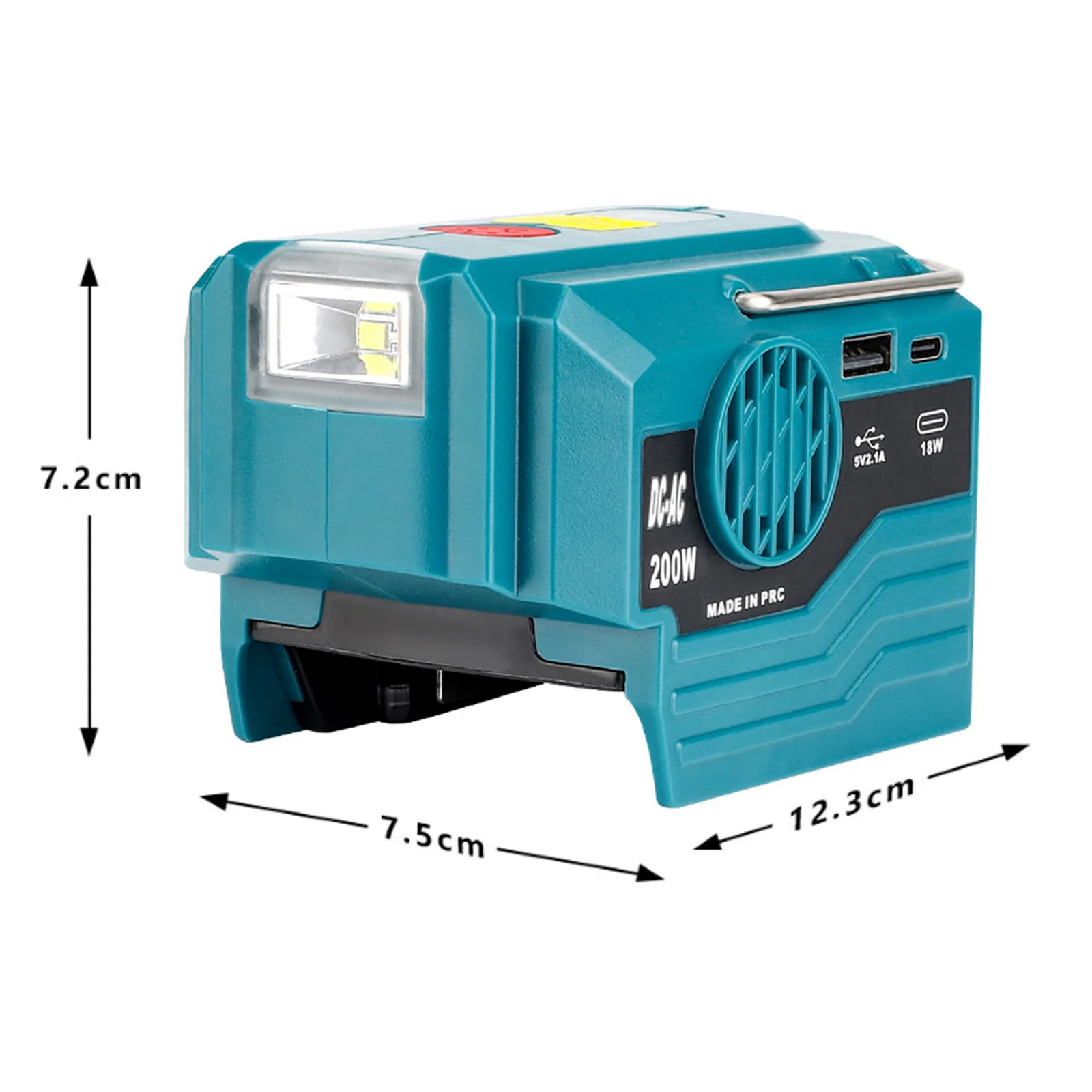  200W Power Inverter for Makita 18V Battery (Battery NOT  Included) Portable Power Station w/AC Outlet USB-A Type-C Ports LED Light  Outdoor Generator for Road Trip, Home Emergency, Laptop etc. : Patio