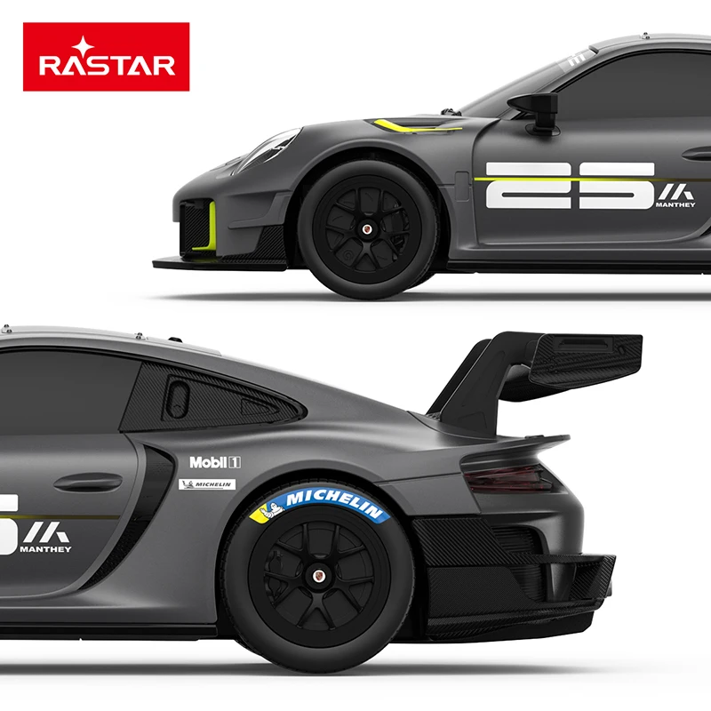 Rastar 1:24 RC Car Porsche 911 GT2 RS Clubsport 25 2.4G Radio Remote Control Sports Racing Model Vehicle Toys for Children Girls 3
