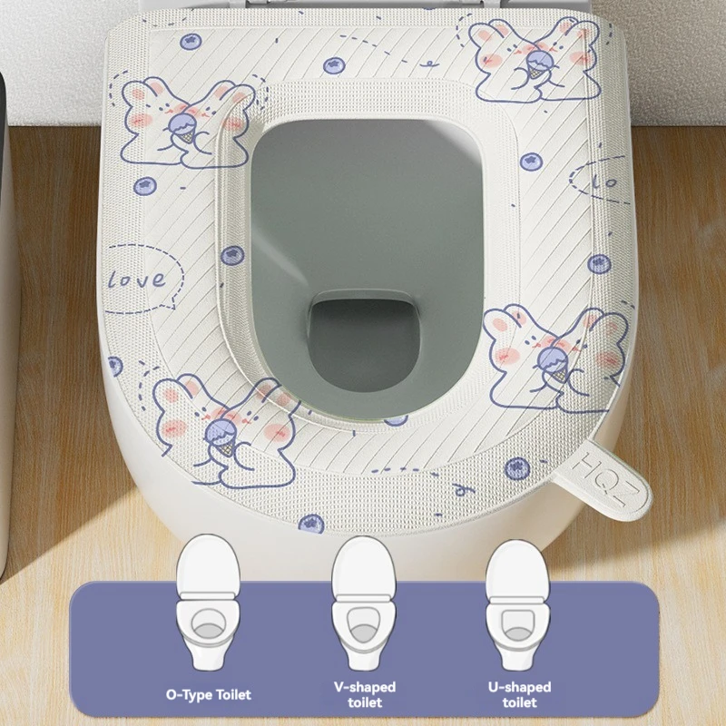 Cartoon Toilet Cushion Cushion Four Seasons Universal Barrels Set Summer Home Sitting Toilet Toilet 4
