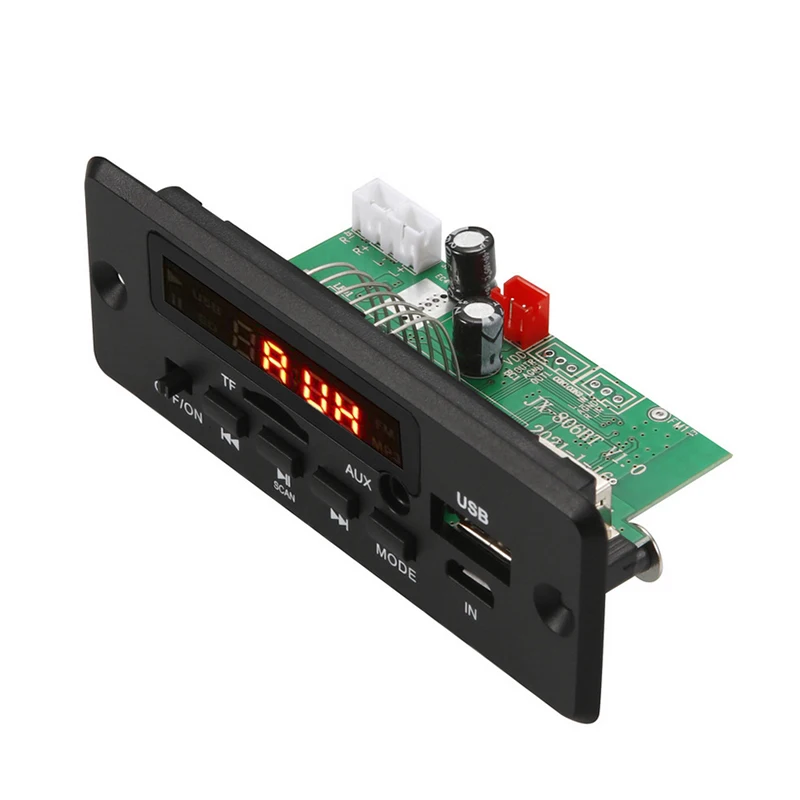 

DC 5V 12V Усилитель MP3 декодер плата Bluetooth5.0 Автомобильный MP3-плеер USB записывающий модуль FM AUX радио для динамика громкой связи