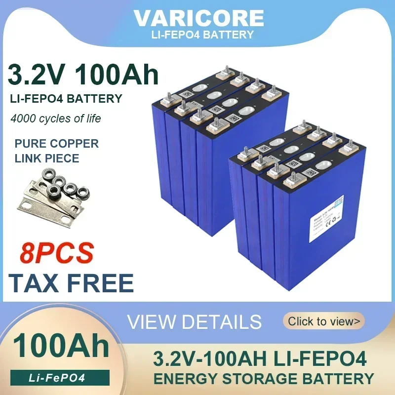 8x lifepo4 100Ah