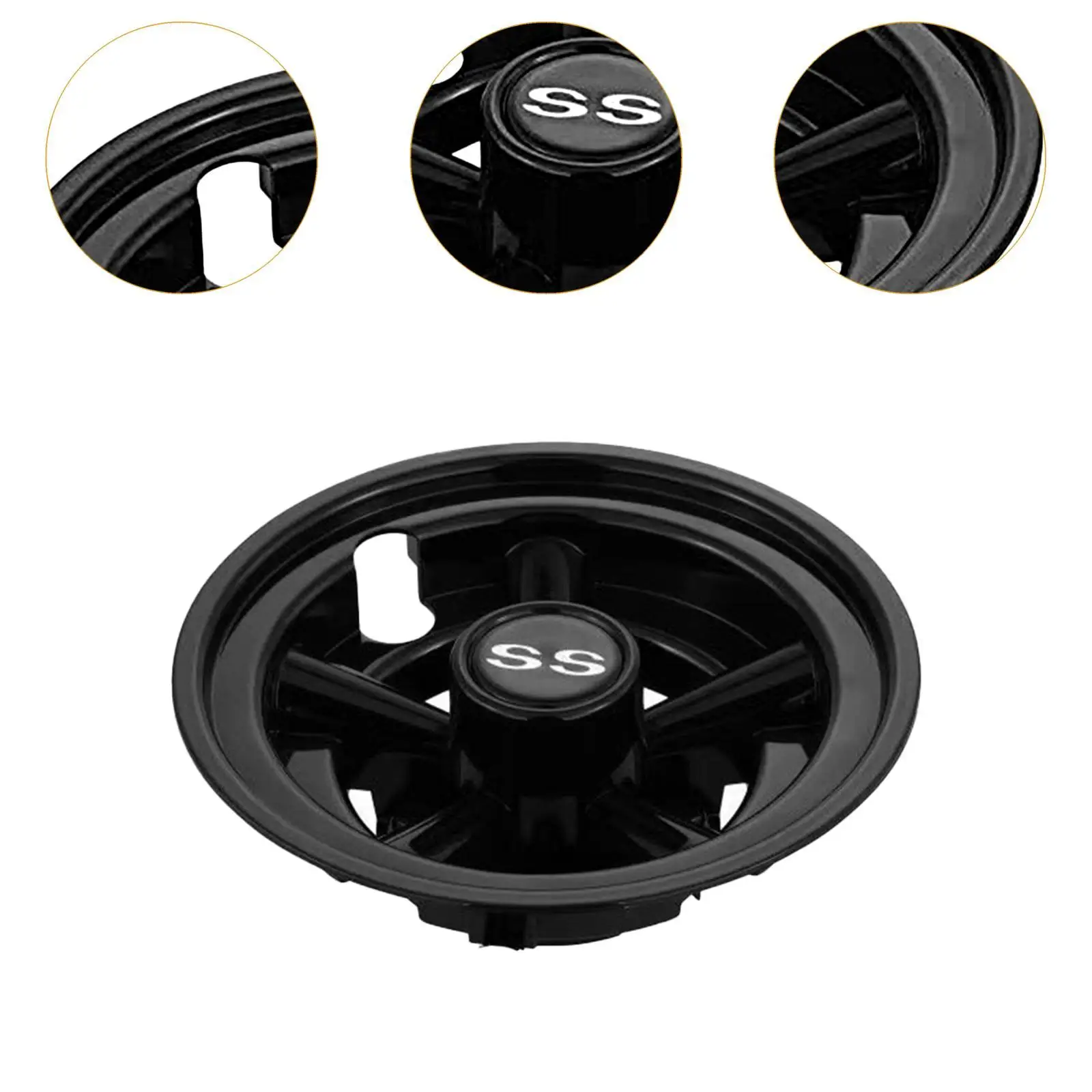 4x Golf Cart Wheel Covers Golf Cart Hub Caps, Lightweight Portable Universal