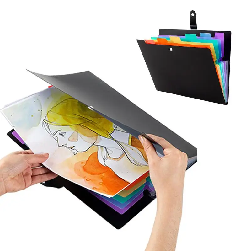 

Accordion File Folder Fashion Expanding File Folders With 7 Pockets And Colorful Labels Waterproof Large Paper Document Receipt