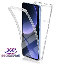 Ultra-Durable 360° Full Body Clear Protective Phone Case - Shockproof Silicone Bumper Design for Mi 14