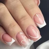 24Pcs Kawaii Sanriod Fake Nails Hello Kitty Long Square Almond Press On Nails French Diamond Zebra Stripes Fake Nail Tips Art 4