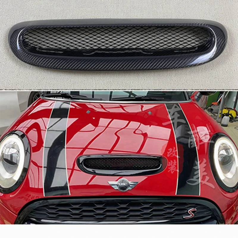

FOR Mini Cooper F54 F55 F56 F57 Auto Parts Forged carbon and Carbon Fiber Engine Hood Air Inlet Grill Cover