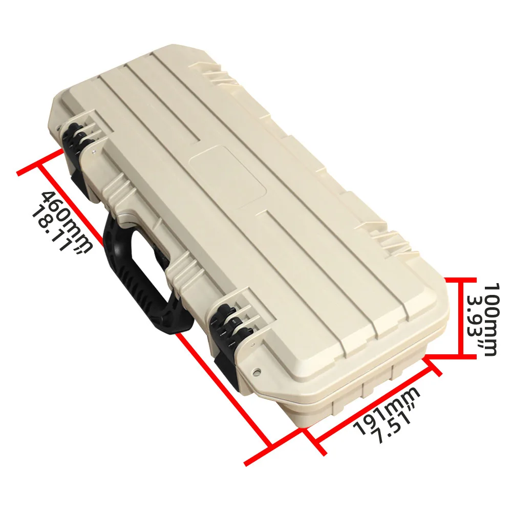 Long Toolbox PP Plastic Instrument Storage Tool Chest  Waterproof and Moisture-proof with Cotton Suitcase Tool Box Organizer 2