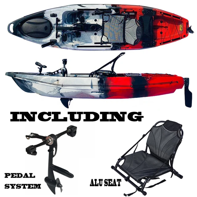 kayak wholesale pedal fishing kayak with rudder drive motorize kayak for  SALE - AliExpress