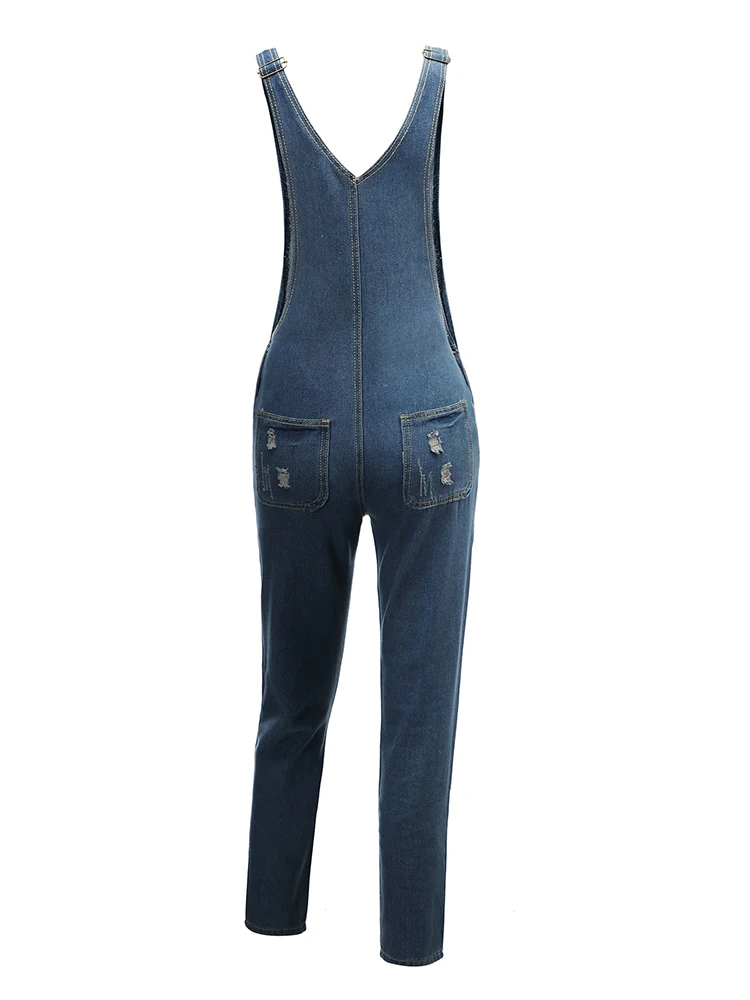 Women fashion denim trousers new loose 