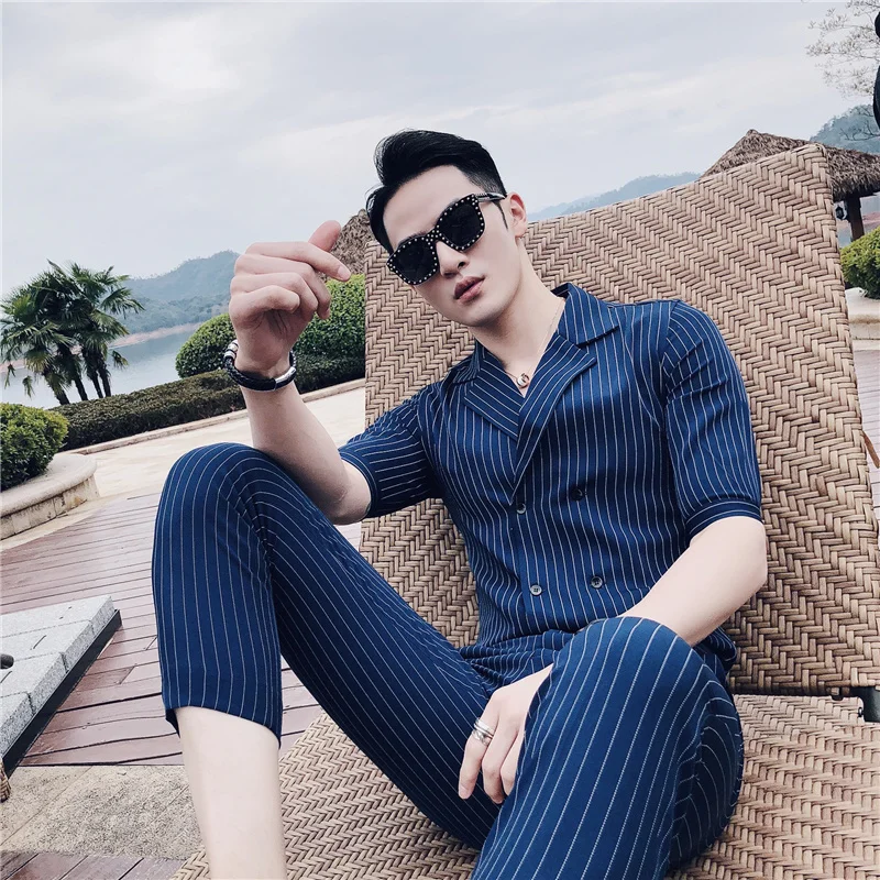Double Breasted formal pant shirt for 