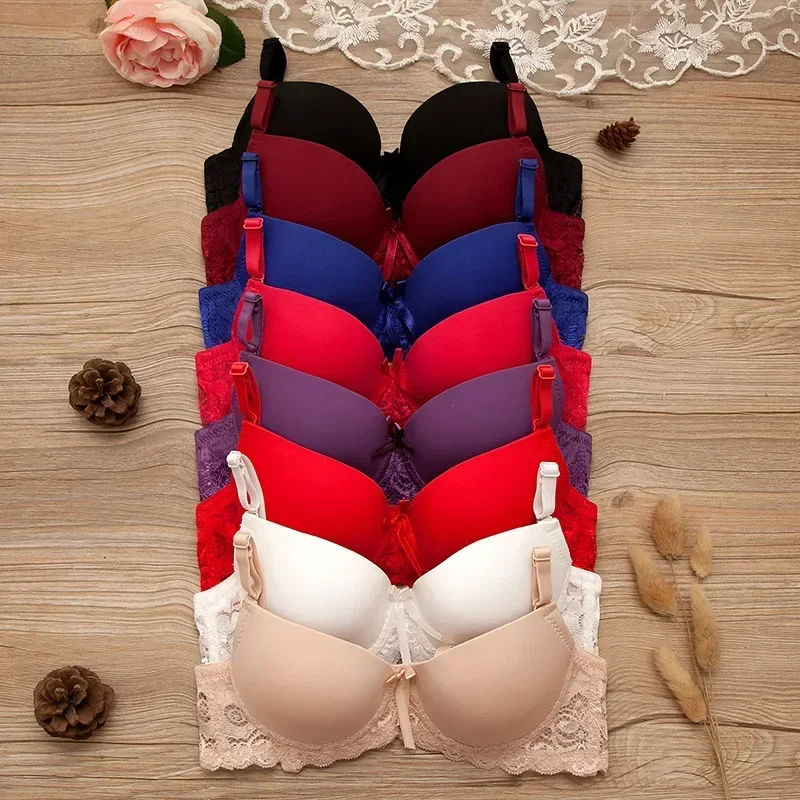 Sexy lingerie Push up lace bra Student small breasts available 32 34 36 A B T-shirt girl bra Underwire sexy bra