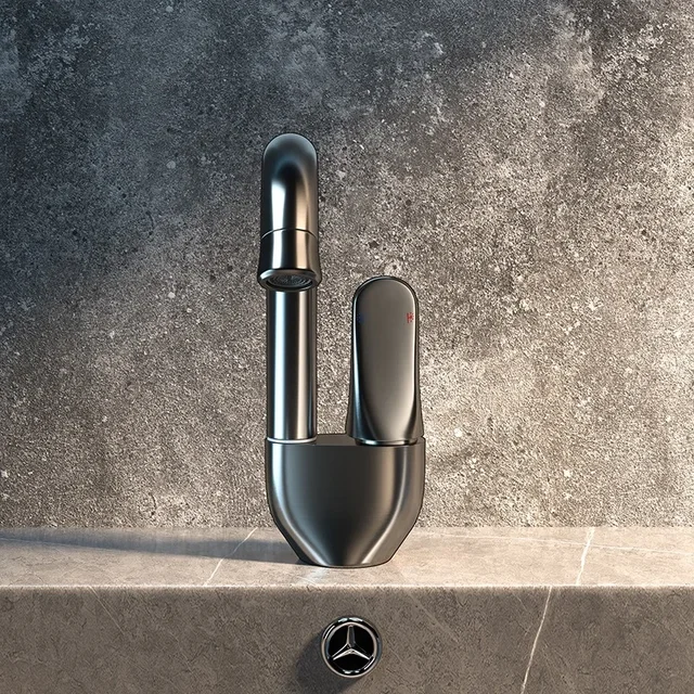 Little Swan ทองแดงเต็มรูปแบบชุบน้ําและกระบวนการวาดภาพ Universal หมุนก๊อกน้ําอ่างล้างหน้าในครัวเรือนก๊อกน้ําห้องน้ํา 3