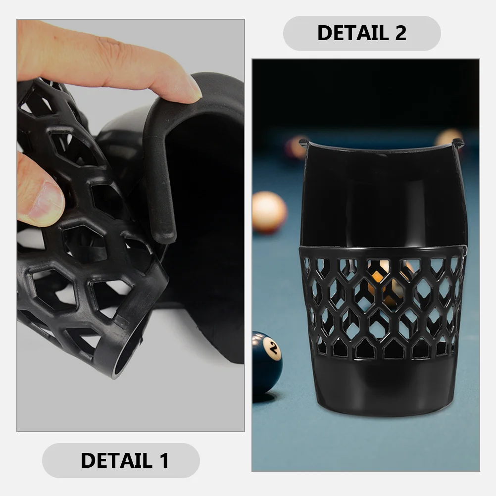 6 Pcs Pool Table Pocket Replacement Parts Billiards Drop Pockets Liner Storage Holder Accessories Durable PP Material Snooker
