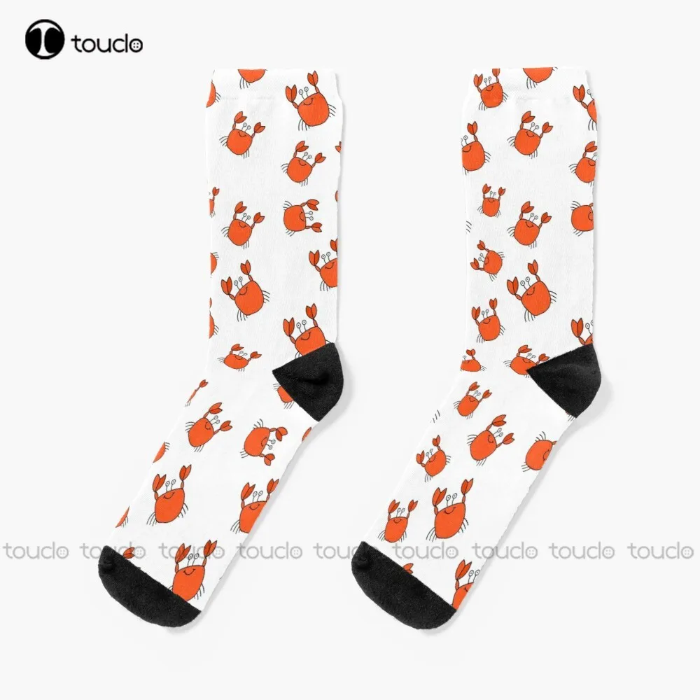 

Crab Party Socks Womens Cotton Socks Fashion Creative Leisure Funny Art Abstract Oil Painting Socks Christmas New Year Gift Art