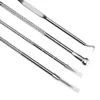 4Pcs Blackhead Acne Remover Set Beauty Skin Care Pore Cleaner Acne Needle Pimple Stainless Steel Pimple Needles Removal Tools 5