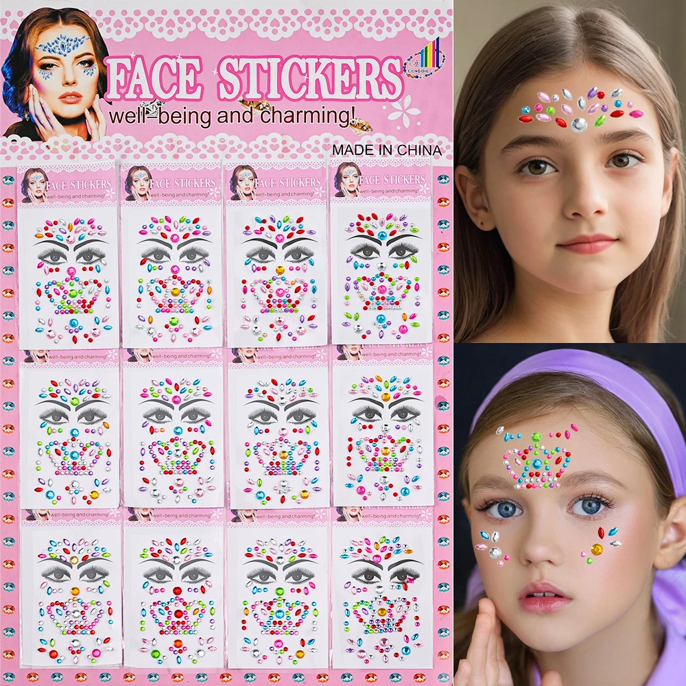 ¡Nueva llegada! 1 unidad + 1 regalo, tatuajes faciales de flores  resistentes al agua pero fáciles de quitar, tatuajes de maquillaje de  Halloween, image size:1000x1000