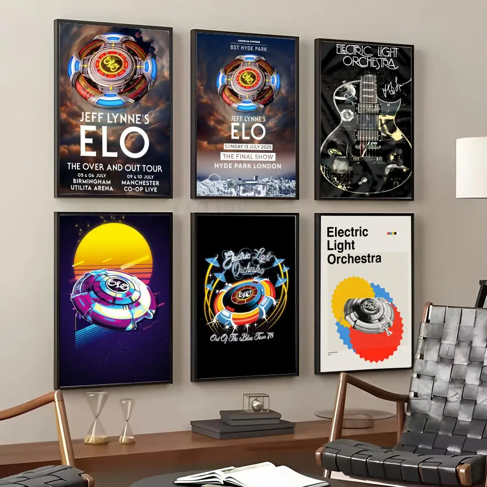 ELO 전기 조명 O-오케스트라 그림 서예 코튼 캔버스 벽 아트 포스터 품질 장식 그림 홈 장