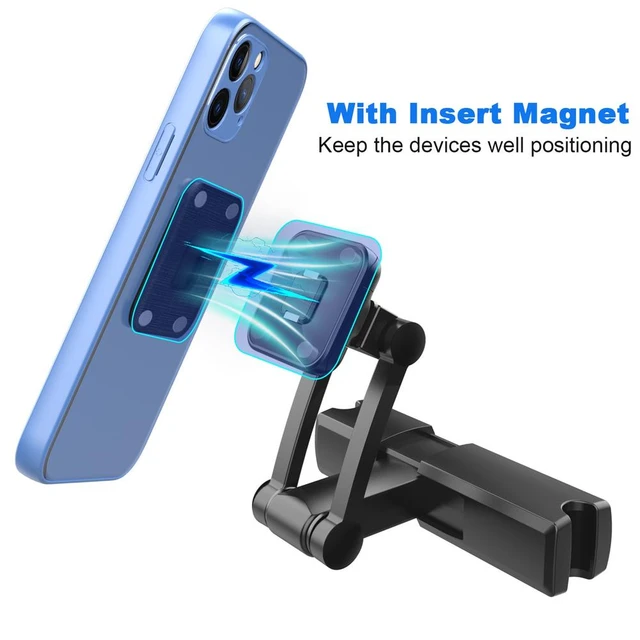 Support Voiture Appuie Tete pour Smartphone Tablette Magnetique