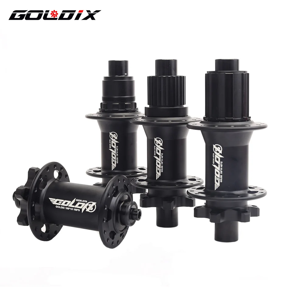 GOLDIX-Mountain Bike Hub Bearing, Catraca de Bicicleta, Disco Card Brake, 32 Buracos, Preto, GDX370, 36T, HG, XD, MS, 8, 9, 10, 11, 12 Velocidade