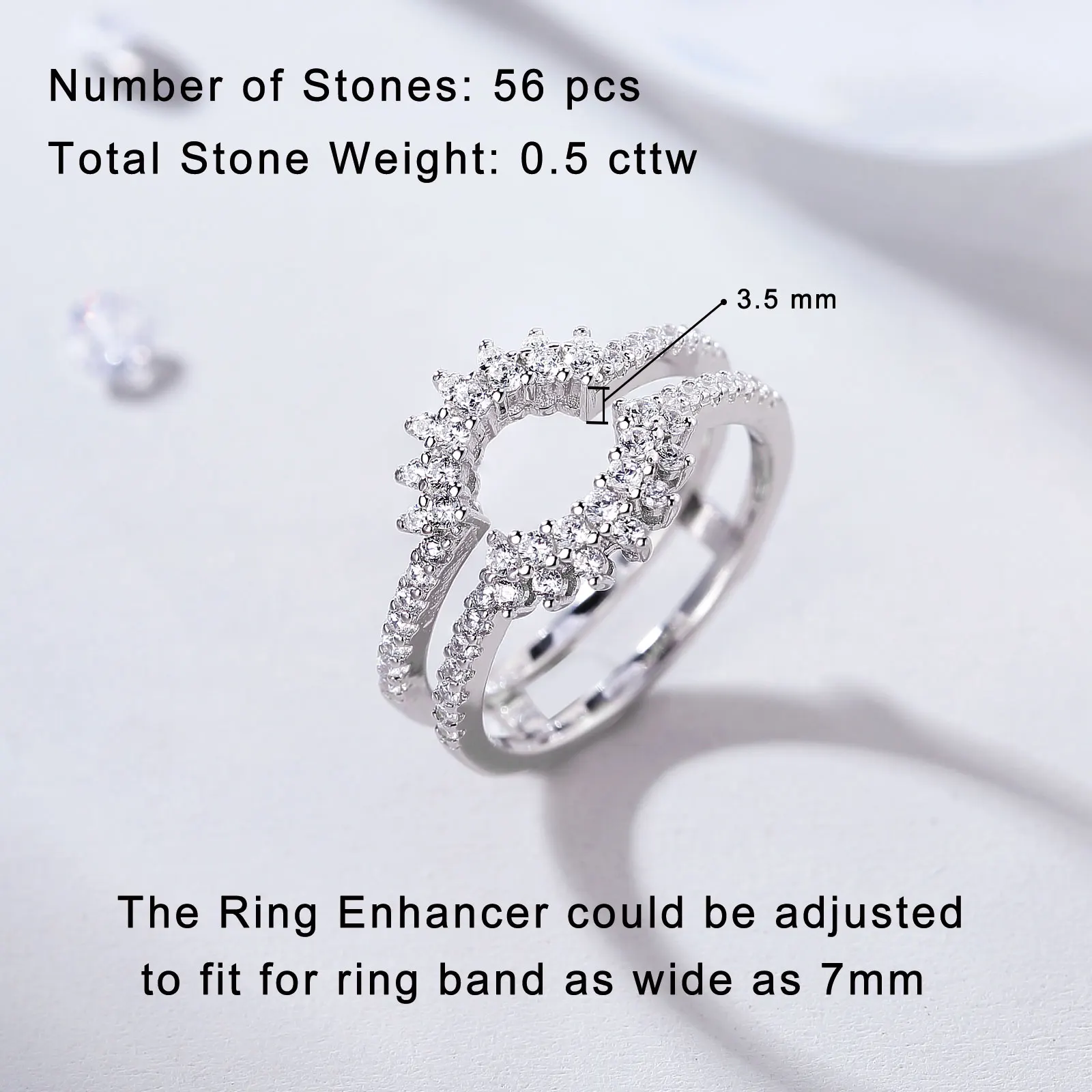 Wedding Ring Guard Band Enhancer Gold  Sterling Silver 925 Ring Enhancer -  925 - Aliexpress