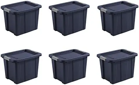 

18 Gal. Latching Tuff1 Totes, 18 Gallon, Dark Indigo, 6 Count