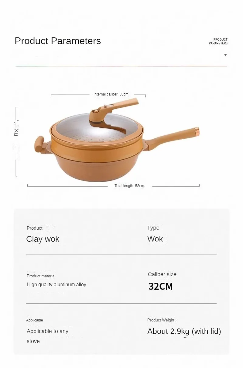 Maifanshi Non Stick Frying Pan, Flat Bottomed Household Non Oil Smoke Micro Pressure Frying Pan, Induction Cooker, Gas Stove 6