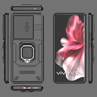 For Vivo V30E 5G Cover For Vivo V30E Case 6.78 inch Lens Sliding Window Protector Armor Shockproof Holder Magnetic Bumper 2