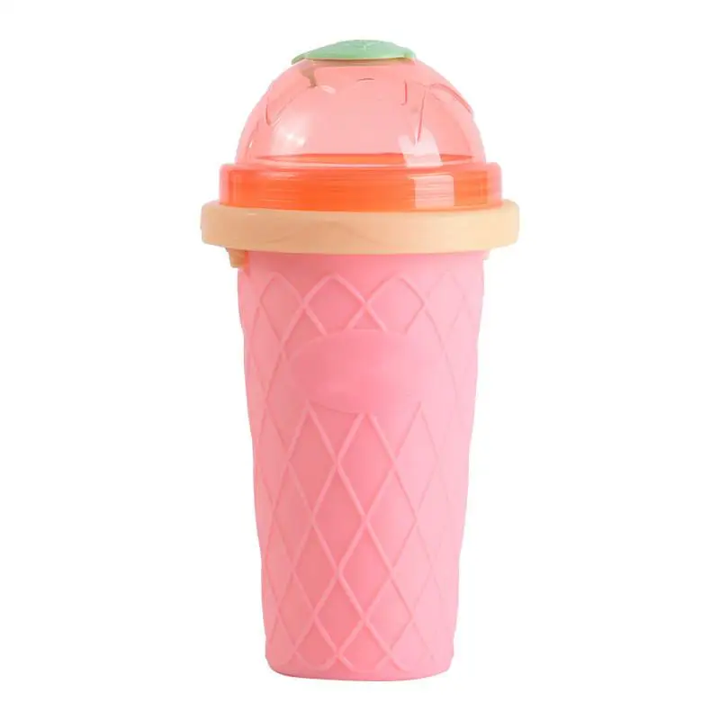 1pc Smoothie Cup With Lid & Straw, Fasting Cooling Milkshake Making Bottle