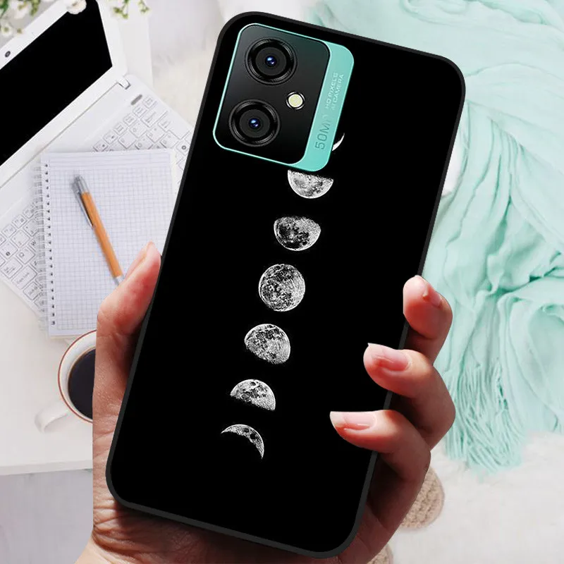 Silicone Soft Lions Cat Black Bumper Protective Case Cover