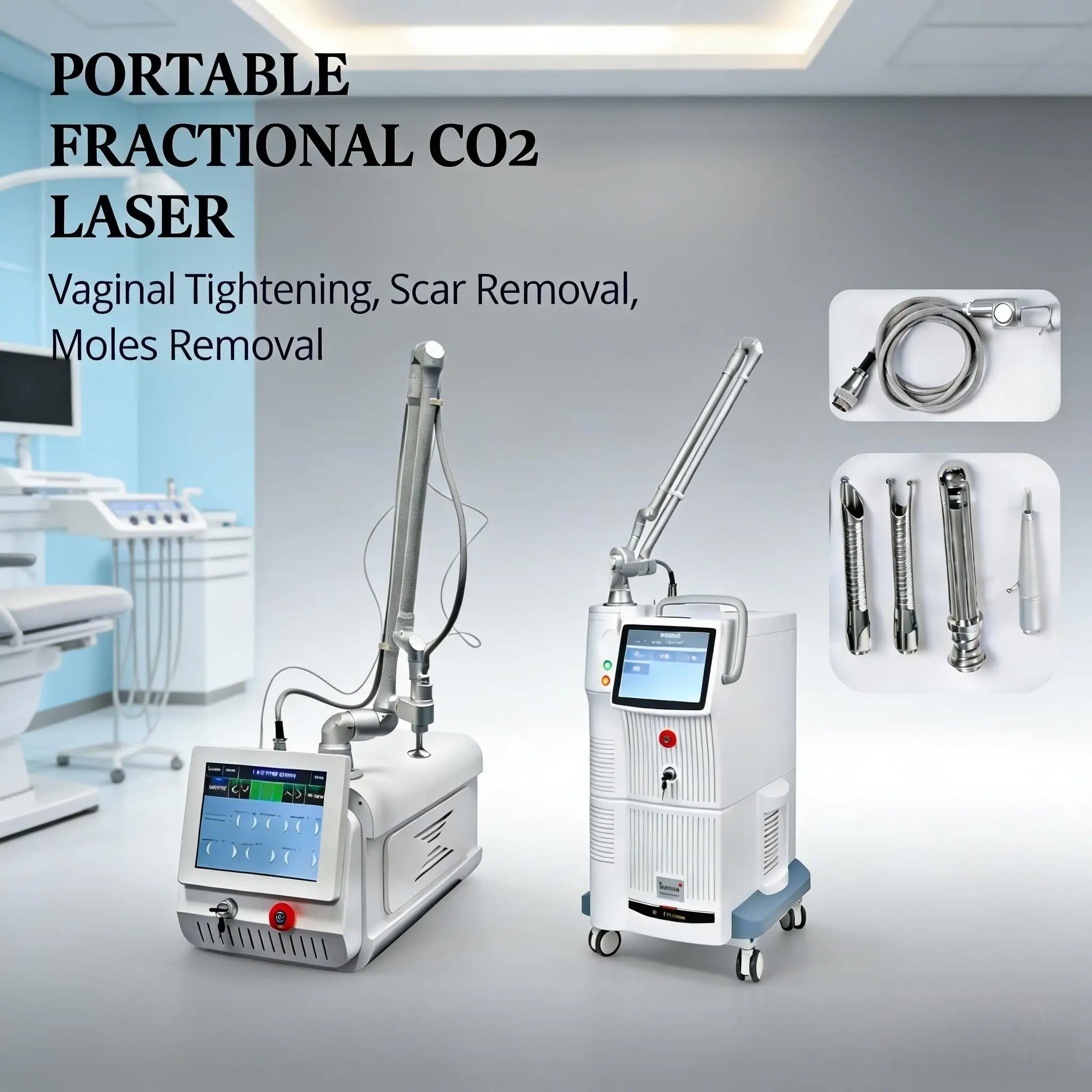 2026 NEW Portable 10600nm Fractional CO2 Tighten Skin Wrinkle Removal Vaginal Repair Acne Removal CO2 Fractional Laser Device 1